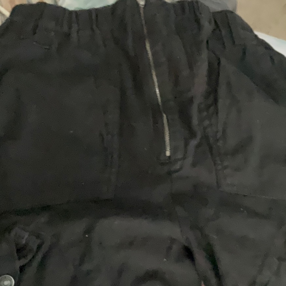 Black Zippered Pants